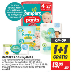  1 2 4 6 20 27 48 99 100 2778 lekvrije nacht geld terug derma pampers baby dry pants stop protect comfort premium protection luier broekjes plastic harmonie aqua water babydoekjes 42-48 stuks varieeren pakken maat 13 