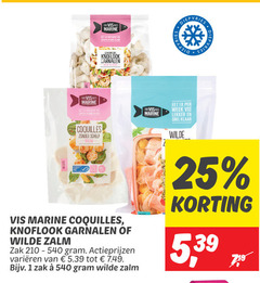  1 25 diepvries vis marine 1x week klaar knoflook coquilles schelp rauwkostsalade garnalen wilde zalm zak varieeren 5 