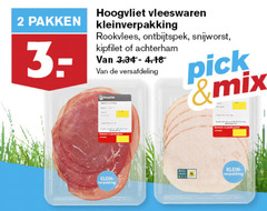  2 3 pakken vleeswaren rookvlees ontbijtspek snijworst kipfilet achterham versafdeling pick mix 