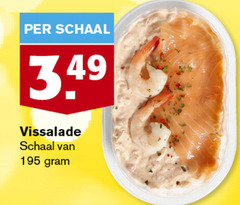  schaal vissalade 