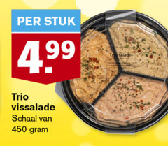  450 stuk trio vissalade schaal salade 