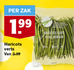  haricots verts zak bohnen 