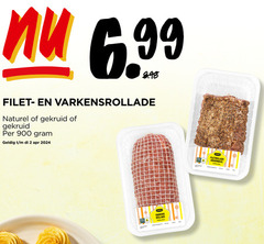  2 7 filet varkensrollade naturel gekruid beter leven jumbo varkens rollade varkensvlees gekoeld houdbaar gewicht filetrollade kruidnagel 