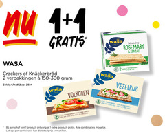  1 2 20 26 100 wasa crackers 150-300 since rosemary delicate crisp sea salt with thin vezelrijk volkoren granen vezels serveertip suggestion farine riche aanschaf combinaties let combinatie 