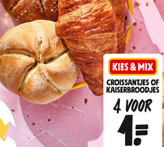  4 15 mix croissantjes kaiserbroodjes 