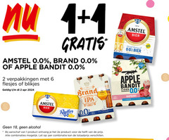  amstel apple bandit brand alcoholvrij bier 1 2 4 6 18 1870 0.0 blikjes bieren wylre india traditie radler citroen and volk nieuwe receptuur natuurlijke alcohol vrij holland cider raspberry frisse alcoholvrije appelcider friszoete framboos bitter co zoet fruitig fruitige geuren aanschaf 2e combinaties let combinatie 