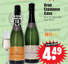  gran espanoso champagne sparkling wijn 18 25 hamersma cava brut demi sec fles jaar legitimatie alcohol nix18 vintage 