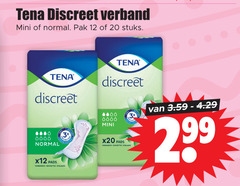  tena lady incontinentieverband 12 20 discreet verband mini normal pak stuks pads 