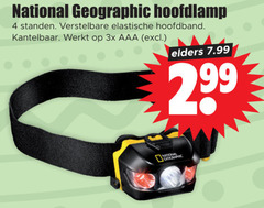  4 national geographic hoofdlamp standen verstelbare elastische hoofdband kantelbaar 3x aaa elders nation 