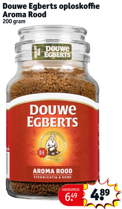  douwe egberts oploskoffie 200 aroma rood seal meester joure evenwichtig rond 