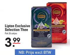  lipton thee 25 selection pak zakjes 3.99 classic earl grey fricandeau rooibos afrikaanse flavoured infusion gearomatiseerde pour black tea nor 