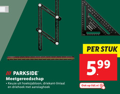  1 10 12 15 18 24 parkside meetgereedschap driekant liniaal driehoek aanslaghoek common stuk 5.99 lidl.nl 