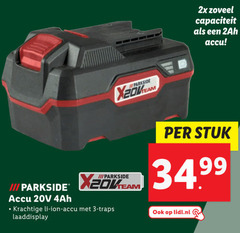  3 2x capaciteit accu parkside iii ion traps stuk lidl.nl 