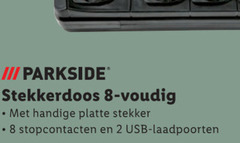  2 8 parkside stekkerdoos platte stekker stopcontacten usb 