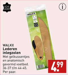  leder walk 36 1x lederen inlegzolen gelkussentjes anatomisch gevormd voetbed paar 