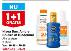  1 2 24 30 garnier ambre solaire hydra protect hydrating protections recycled nivea sun biodermal soorten stuks 