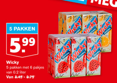  wicky fruitdrank 5 6 pakken 5.99 liter original pan 