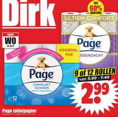  page toiletpapier 9 10 12 60 3d wave textuur fsc rollen bewezen resultaat schoon vleugje katoen comfort voordeel pak 5.99 kussenzacht 