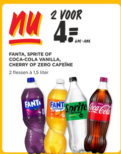  2 4 fanta sprite coca cola vanilla cherry zero flessen 1 5 liter fant orange sugar lemon lime flavours new 