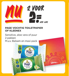  2 100 page vochtig toiletpapier kleenex sensitive aloe vera puur pakken balsem maxi pack biologisch afbreekbaar plastic vrije doekjes schoon frisse logisch verrijkt kamille geur brand 