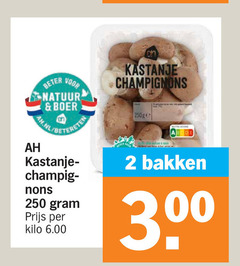  2 250 beter natuur boer kastanje champignons kilo bakken 00 30 