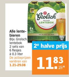  grolsch lentebokbier 2 6 lente bieren lentebok liter varieeren beer 6x frisse fris zacht 2e halve 