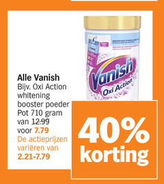  40 ronde vanish action whitening booster poeder pot varieeren 