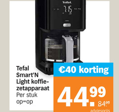  40 tefal clack free light koffie zetapparaat stuk 