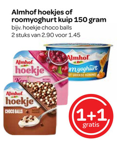  1 2 150 almhof hoekjes roomyoghurt kuip hoekje choco balls stuks kers natural griekse honing 