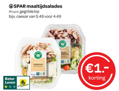  maaltijdsalades gegrilde kip caesar beter leven dieren bescherming 