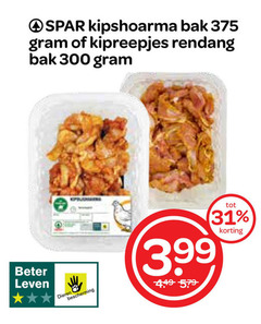  31 300 kipshoarma bak kipreepjes rendang beter leven 3.99 dieren bescherming 