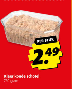  750 stuk dakleer koude schotel 