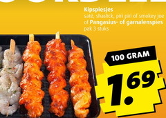  3 100 kipspiesjes shaslick piri smokey joe pangasius garnalenspies pak stuks 