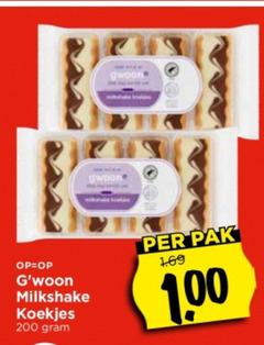  100 200 gwoon milkshake koekjes pak 