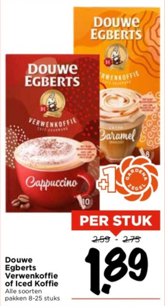  douwe egberts oploskoffie 10 verwenkoffie latte caramel cappuccino iced koffie soorten pakken stuks tegel stuk 