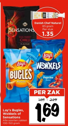  lays sensations thai sweet chilli flavour bugles naturel wokkels soorten zakken danish chef stuk paprika zak 