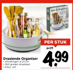  23 360 draaiende organizer cm graden draaibaar kleur wit spin organiser stuk 