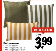  buitenkussen dessins cm stuk 3.99 