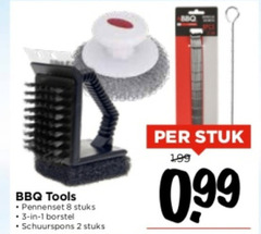  1 2 3 8 bbc bbq tools pennenset stuks borstel schuurspons stuk 99 