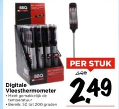  50 200 bbq digitale vleesthermometer temperatuur bereik graden stuk 