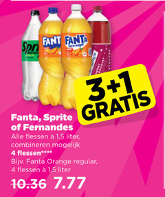  1 3 4 fant fanta zero sugar sprite fernandes flessen 5 liter combineren orange regular 