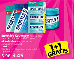  1 2 4 pack sportlife joe smashmint mints sugar free new extramint ca. kauwgom pakken stuks potten mintjes duopakken combineren 