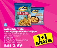  1 2 600 aviko grip dip aardappel schijfjes aardappelpuree zakken combineren aardappelschijfjes 