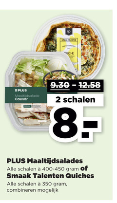  2 350 talenten quiche maaltijdsalade caesar schalen maaltijdsalades quiches combineren 