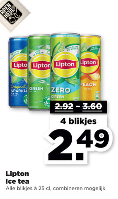  lipton ice tea 4 6 8 25 100 apen green zero lach taste sugar calories original peach blikjes combineren 