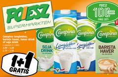  1 2 supermarkten campina langlekker barista haver drink soja pakken liter v.a. jaar 