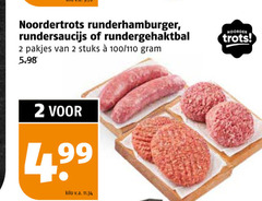  2 noordertrots runderhamburger rundersaucijs stuks 100 noorder trots kilo v.a. 