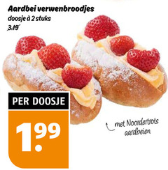  2 aardbei doosje stuks noordertrots aardbeien 