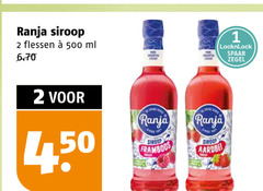  1 2 500 ranja siroop flessen ml 4 50 framboos stroop spaar zegel 