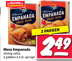  2 owen airfryer empanada cheesy salsa mora pakken 